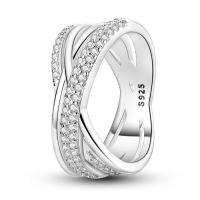 Anillo de Zirconia Cúbica de Plata Esterlina 925 Geométrico de Cielo Estrellado - details 18
