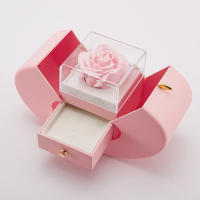 Collar Personalizado de Cobre con Colgante de Proyección 100 Lenguas Caja de Joyería en Forma de Manzana con Rosa Conservada Perfecto para el Día de la Madre - details 4