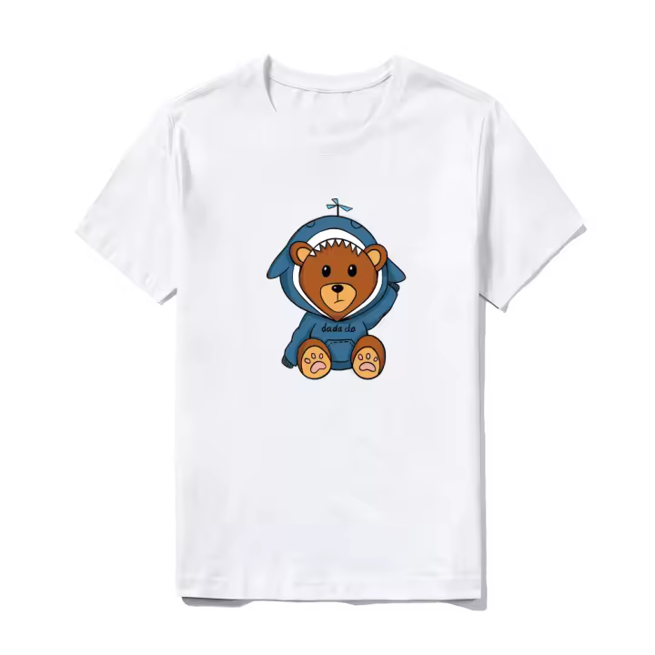 Camiseta de Algodón 100% Suave y Transpirable Ajuste Clásico para Uso Diario Patrón Impreso - 1