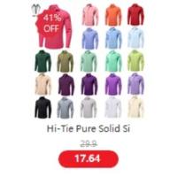 Chaleco de seda sólida para hombre, corbata de color champán, rosa, azul, verde, morado y rojo, gemelos de pañuelo, clips formales para boda y negocios - details 55