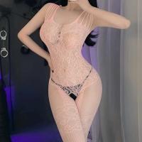 Sujetador abierto de una pieza para mujer, cuerpo sin cierre sexual en la entrepierna, ropa interior transparente ENCE, talla grande, ropa sexy - details 10