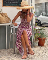 Vestido estampado de alta gama, estilo puro lujuria, falda con tirantes florales retro - details 29