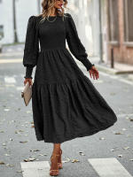 Vestido elegante de manga larga con cintura elegante de otoño e invierno para mujer - details 23