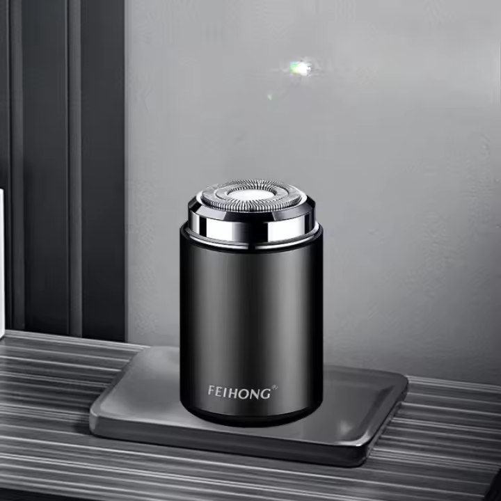 Afeitadora Eléctrica Portátil de Mini Acero Recargable, Adecuada para Adultos, Con Cuchilla de Malla Curvada, Lavable - 1