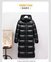 Chaqueta larga de plumón para hombre, de oro negro, chaqueta de algodón cálida con capucha de invierno enroscada - details 10
