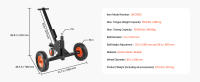 SucceBuy Trailer Dolly - Capacidad de peso de lengüeta de 1500 libras, transportador de remolque 2 en 1 con altura ajustable de 22 y 26 pulgadas, bola de 2 pulgadas, neumáticos de 15,2 pulgadas y rueda universal - details 2
