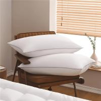 Almohada de soporte para el cuello estilo hotel de lujo, paquete de 4, suave y afelpada, adecuada para viajes, hogar y uso diario. - details 4