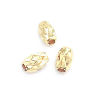 Cuentas de Brass Doradas de 18K Diseño Ovalado Cilíndrico Suministros para Hacer Joyería DIY - details 53