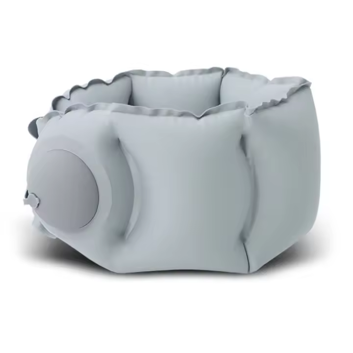 Almohada inflable en forma de U, protección del cuello, almohada de viaje súper ligera, inflado prensado, almohada portátil para vértebras cervicales, coche - 1