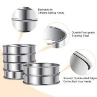 Anillos de tarta para Muffin de acero inoxidable, para hacer alimentos, pastel de frutas, galletas, anillo de tarta doble enrollado, accesorio de cocina de 8/9/10cm, 1 Uds. - details 27