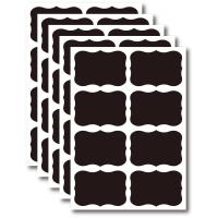 Pegatina de pizarra negra borrable de PVC, etiquetas de caja de crema cosmética, tarros de especias de cocina para el hogar, etiquetas múltiples, 1 hoja - details 5