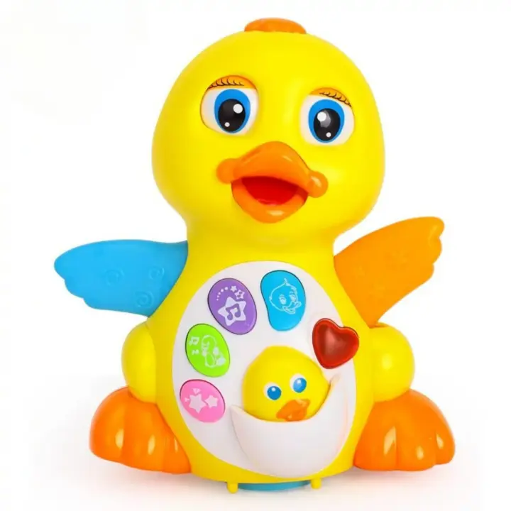 Pato amarillo Musical para bebé, juguete para bailar y caminar, acción interactiva, aprendizaje educativo, se ilumina - 1