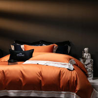 Juego de ropa de cama de lujo de algodón puro, antibacteriano, Color sólido, 5A, con algodón egipcio para cama de 1,2 m, novedad de 2025 - details 1