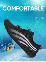 Zapatos acuáticos Unisex, zapatillas de natación descalzas, pesca al aire libre, bicicleta, zapatos deportivos de secado rápido, zapatillas transpirables de agua de mar y río - details 3