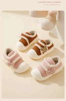 Zapatillas de interior para mujer, zapatos de algodón Mao con forro polar cálido antideslizante, suela gruesa, suela de EVA, otoño e invierno, novedad de 2024 - details 14