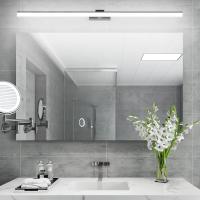Lámpara LED de 32W Lámpara de espejo Aplique Blanco Frio 6000K Luz natural para Espejo Muebles de Maquillaje Aparato Montado en la Pared, Negro, 120CM - details 3