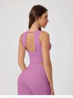 Nuevo sujetador cómodo para Fitness, entrenamiento de gimnasio, ropa interior sin espalda en U de secado rápido para correr al aire libre, camiseta sin mangas transpirable con cierre de cintura para Yoga para mujer - details 9
