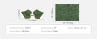 SucceBuy Ivy Privacy Fence, pantalla de pared verde artificial de 1 x 4 m. Respaldo de tela de malla y junta reforzada incluidas. Decoración de hojas de vid de setos artificiales para jardín, patio y balcón al aire libre - details 8