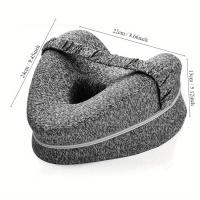 Almohada ergonómica para dormir de lado, 1 unidad, almohada de espuma viscoelástica para las rodillas con correa, cojín de apoyo - details 1