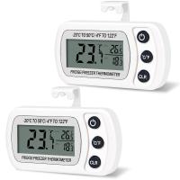 Thlevel Termómetro para Frigorífico Termómetro de Frigorífico Congelador Impermeable con Gancho, Pantalla LCD Fácil de - details 0