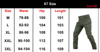 Pantalones De Hombre Para Invierno Impermeables Y Confortables Con Capucha Para Viajes Camping Senderismo Esquí Tácticos De Poliéster - details 1