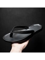 Sandalias de verano, nueva tendencia, chanclas transpirables, zapatillas de cuero de primera capa para hombre, sandalias de playa de verano - details 0