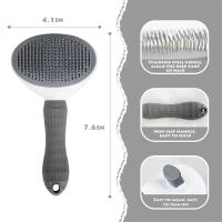 Cepillo para perros y gatos, peine de autolimpieza, removedor de pelo, herramientas de aseo, accesorios para mascotas - details 3