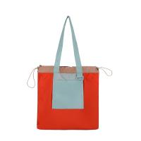 Bolso de compras plegable de color, bolso de bolsillo respetuoso con el medio ambiente de gran capacidad, bolso de mano con cordón impermeable reutilizable para niñas - details 19