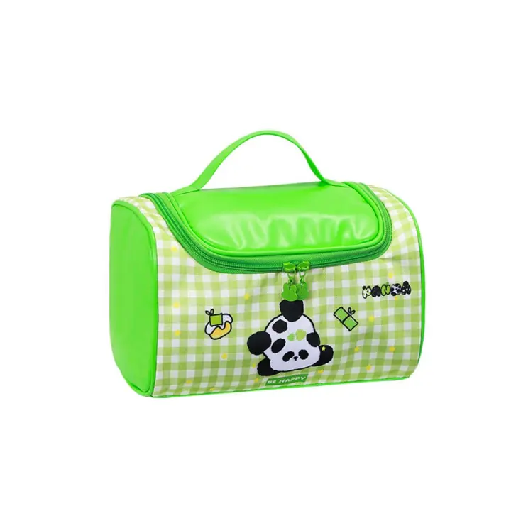 Bolsa de maquillaje de gatito de gran capacidad con dibujos animados, bolsa de lavado de gato de estilo coreano, bolsa de aseo de Panda de mano, bolsa de almacenamiento de viaje - 1