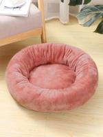 Cama redonda de Donut para perro y gato, cojín lavable, Ultra suave, cálido, para invierno, envío directo - details 9