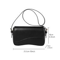 Bolso Cruzado de Moda para Mujer Bolso Pequeño de Hombro con Correa de Cuero Ancho - details 1