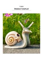 Escultura de calavera de caracol, adorno de jardín de Halloween, artesanías de resina creativas góticas, gran oferta - details 8