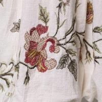 Vestido holgado de verano 2025 con dulce bordado de flores francesas, con tirantes y falda corta para mujer. - details 7