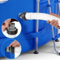 Adaptador de mangueras para piscina, conector tipo A/B para mangueras de 1,25 pulgadas y 1,5 pulgadas para bomba de filtro Intex, sistemas de agua salada - details 1