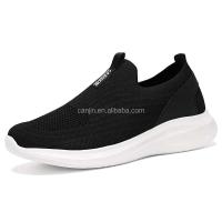 Nueva malla antideslizante informal totalmente negra a la moda para caminar, zapatos deportivos ligeros de marca de verano para hombre, precio bajo - details 2