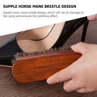 Cepillo de pelo de caballo, pulidor para zapatos, sombreros, ropa de CRIN, Kit de limpieza, detergente para lavandería, limpiador pequeño - details 2