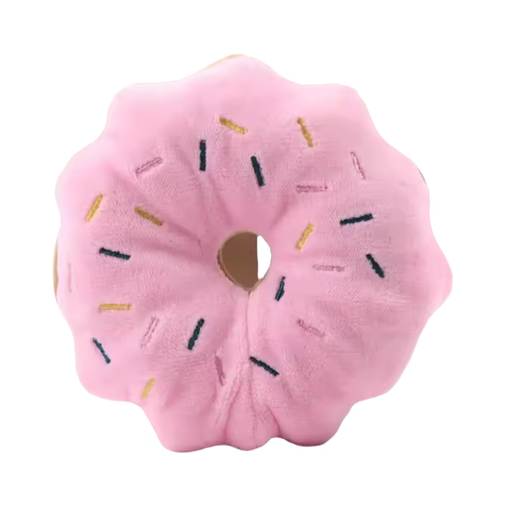 Juguete de Peluche de Perro Bulldog Resistente a Mordiscos, Juguete de Sonido de Fruta - 1
