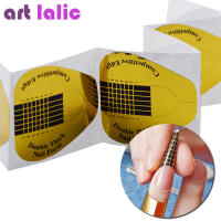 Punzones de Uñas Francesas 100Pcs para Extensión de Uñas de Gel UV Hermano Molde de Uñas Herramientas de Arte de Uñas Guía de Uñas para Manicura - details 0
