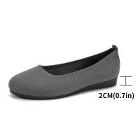 Zapatos planos de primavera para mujer, nuevas zapatillas de deporte con calcetines tejidos, mocasines transpirables sin cordones con punta redonda para mujer, zapatos ligeros de talla grande 36-43 - details 1