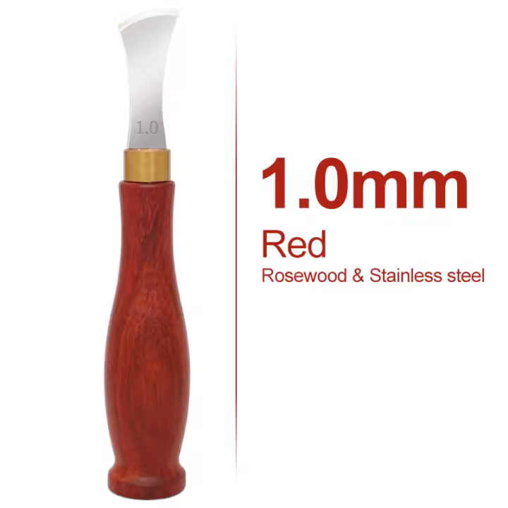 Sector de bordes de arco de cuero, bordes de ranura poco profundos, línea de presión en frío y caliente, herramientas de inserción de hilo de cuero, 1,0-2,5mm - 1