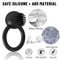 Anillo vibrador de 10 frecuencias para hombre, Juguetes sexuales retardadores de eyaculación, anillos de pareja, juguete - details 14