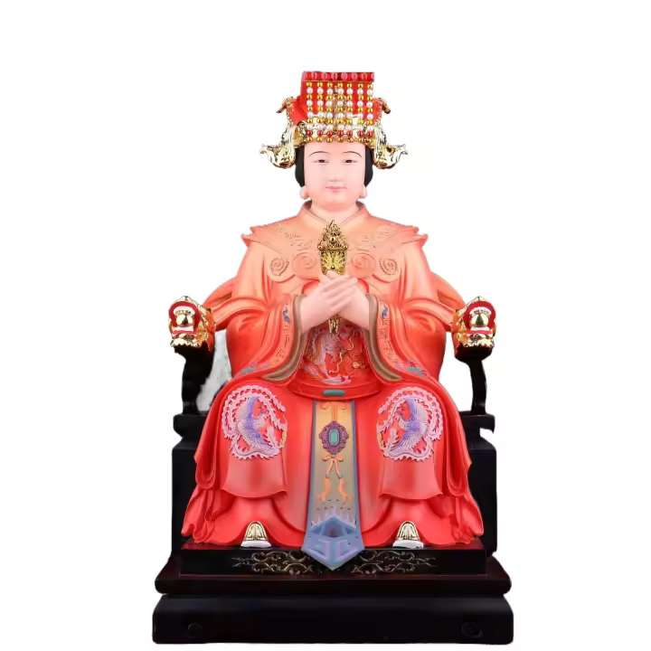 La familia Bixia Yuanjun Vision Buddha presenta a la abuela Monte Taishan antigua madre diosa - 1