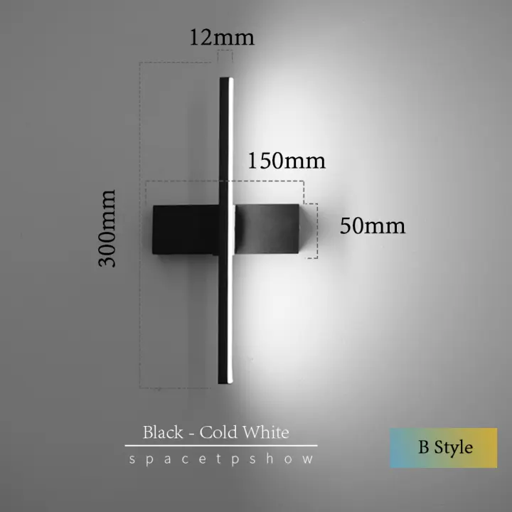 Lámpara de Pared LED Moderna PARKSON Ajustable Ángulo 360° para Decoración del Hogar Luz de Dormitorio y Pasillo Aluminio Pintado 110V 220V - 1