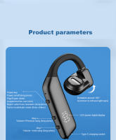 Auriculares inalámbricos con Bluetooth para negocios, cascos deportivos con conducción de aire, con micrófono, cancelación de ruido, para coche - details 14