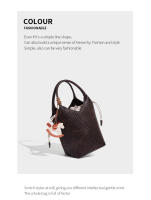 Bolso tejido de moda, bolso cubo de gran capacidad, bolso mensajero casual versátil para viajeros. - details 14