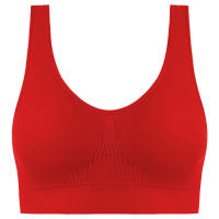 Sports bra women solid color fitness top gym yoga athletic tight workout soft brassiere padded - details 37
