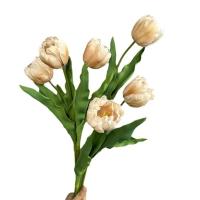 Diseño de escena, ramas de tulipán artificiales de PU, Festival de tacto Real, tallo de tulipán rococó, recuerdo de fiesta de flor de tulipán de imitación hecho a mano - details 9