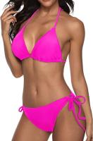 Traje de baño de vacaciones casual de bikini de tres puntos dividido para mujer profesional - details 2
