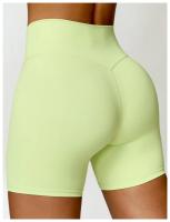 Pantalones cortos de Yoga para mujer, Shorts de Fitness de cintura alta, transpirables, con sensación de nube - details 24