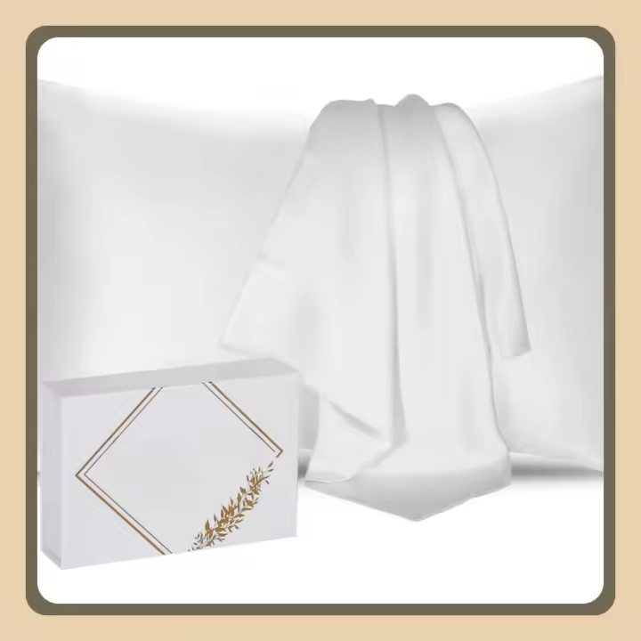 Funda de Almohada de Seda de Morera 100% Natural Grado 6A Orgánico Adecuada para Pieles Sensibles - 1